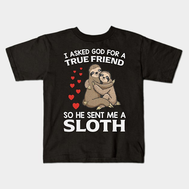 sloth Kids T-Shirt by busines_night